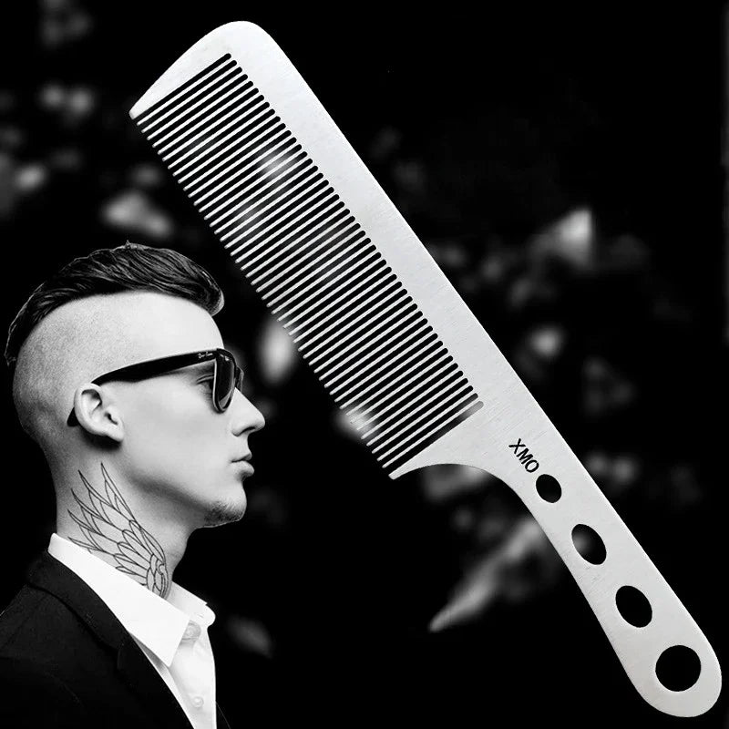 Ultra-Thin Titanium Steel Point-Tail Comb | Men's Styling Hair Styling Comb QXL