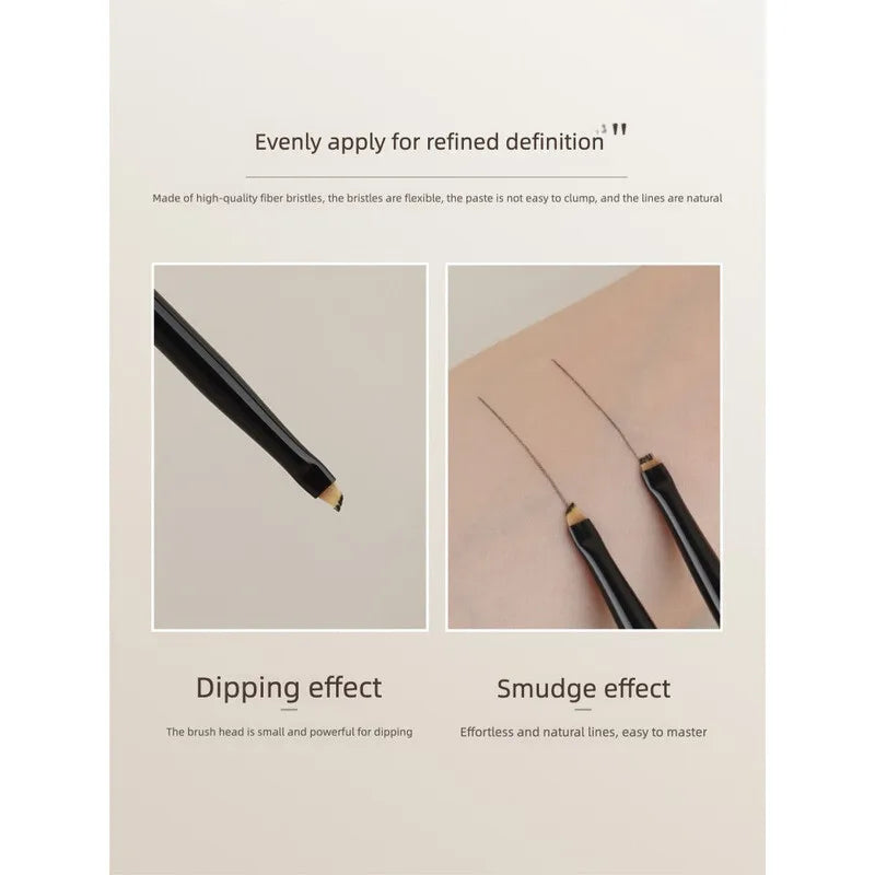 Ultra-Fine Angled Eyeliner Brush | Flat Head Detail Brush Eyeliner Brush QXL