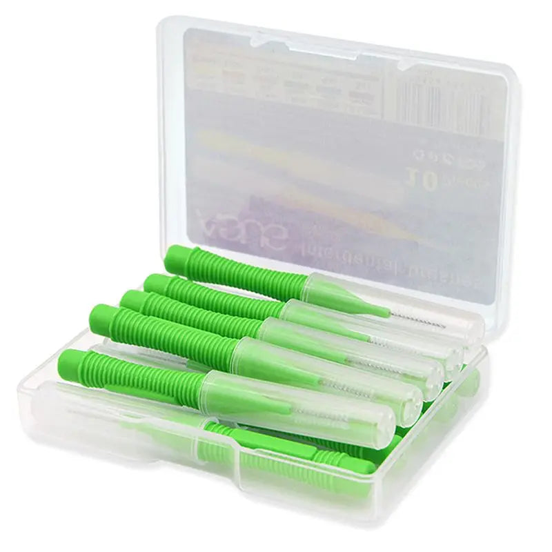 10-Pack Interdental Brushes 0.4–1.5mm | Dental Cleaning Kit Interdental Brush Kit QXL