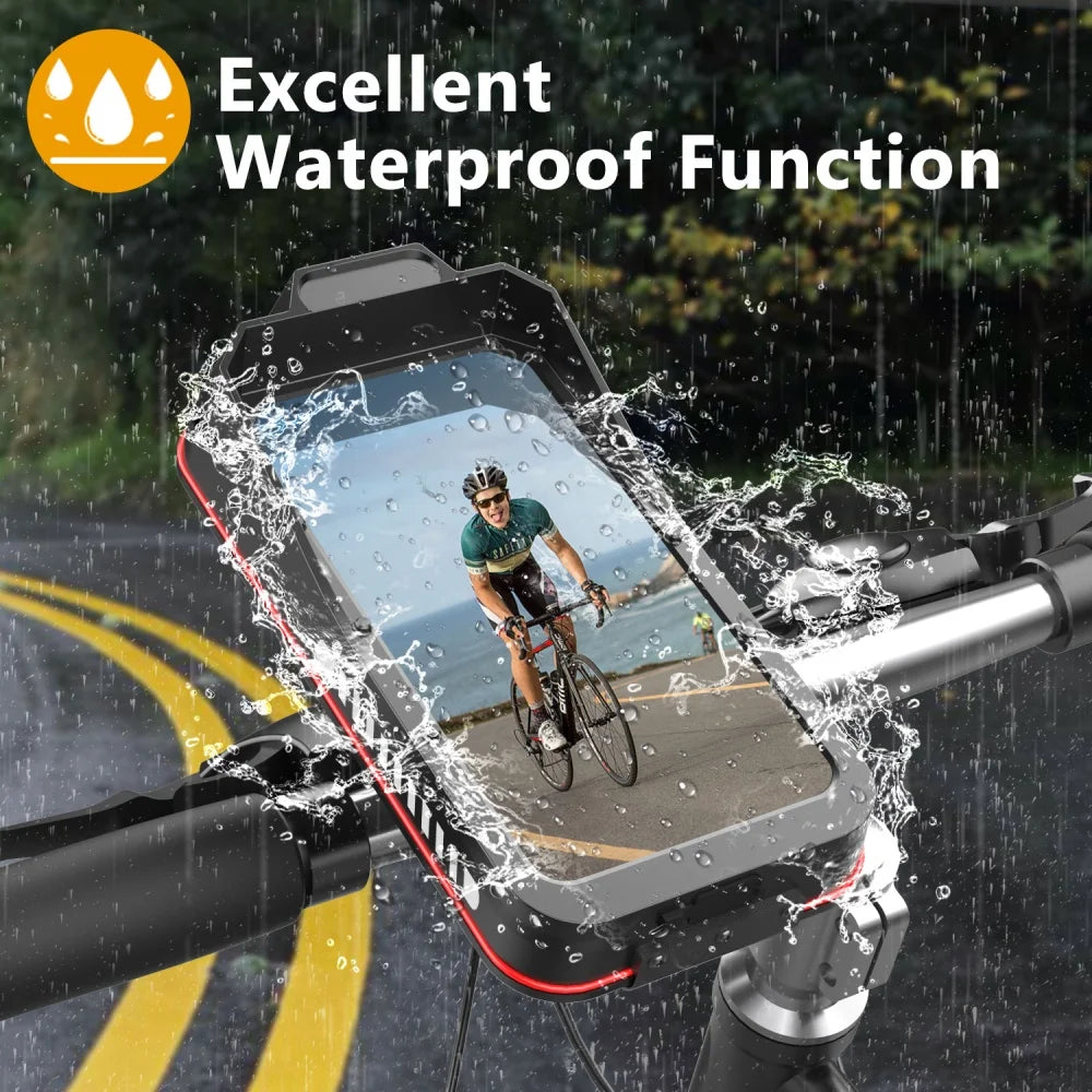 Waterproof Motorcycle Bike Phone Mount | 4.7–7.0" Handlebar Holder Motorcycle Phone Mount QXL