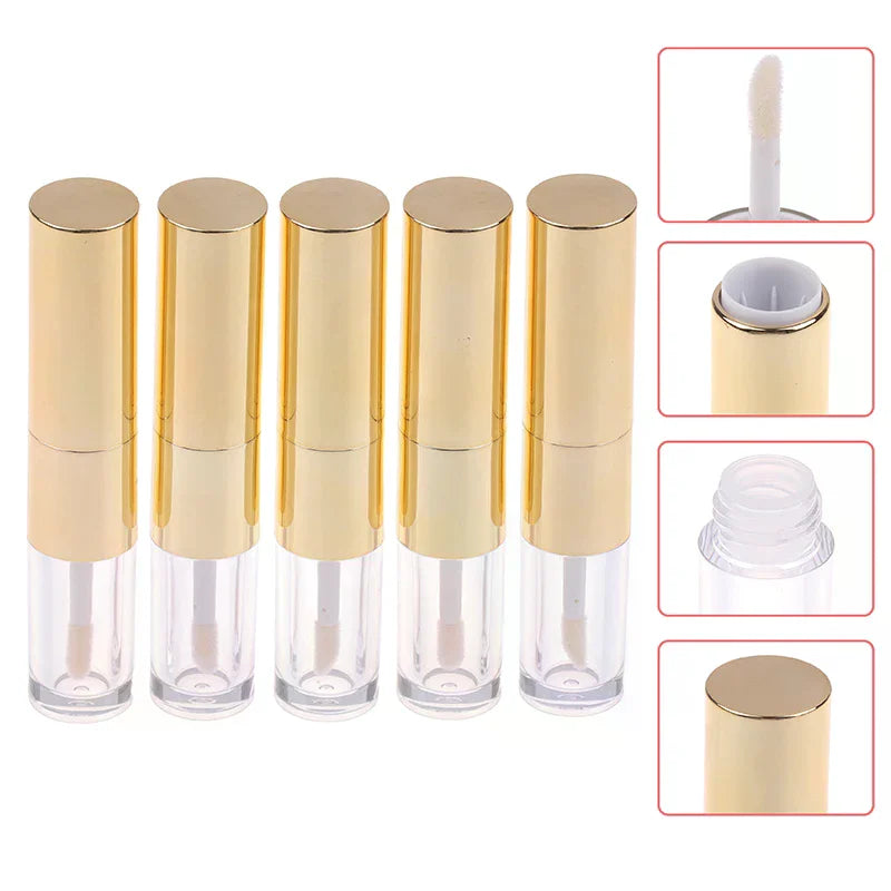 Double-Ended 2.5ml Refillable Lip Gloss Tubes | DIY Makeup Lip Gloss Container QXL