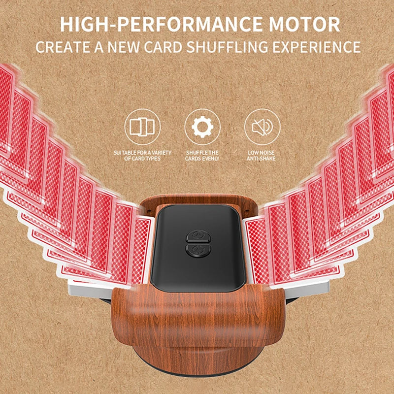 Rechargeable 2-Deck Automatic Card Shuffler | Poker Mixer Card Shuffler Machine QXL