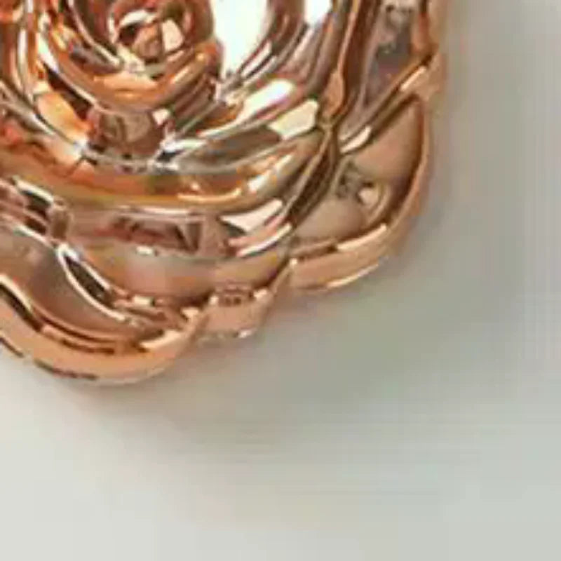 Retro Rose Compact Pocket Mirror | Double-Sided Magnifying Compact Makeup Mirror QXL