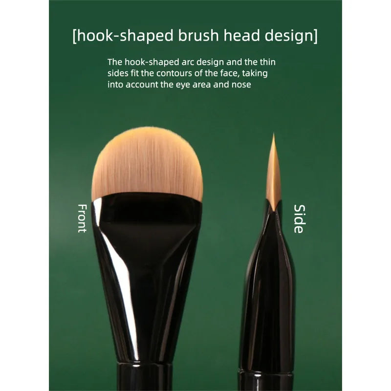 M91 Flat Round Foundation Brush | Wool Fiber Low-Absorption Foundation Brush QXL