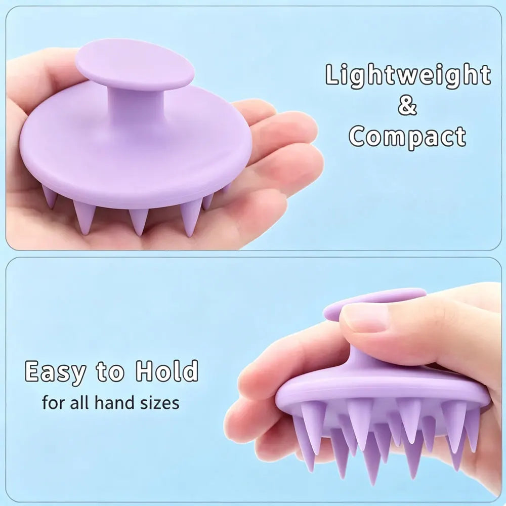 Silicone Scalp Massaging Shampoo Comb for Thick Curly Hair Scalp Massage Comb QXL