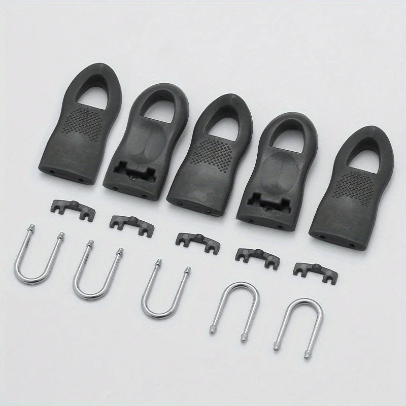 5-Pack Tool-Free Detachable Zipper Pull Repair Sliders Zipper Pull Repair QXL 5pcs