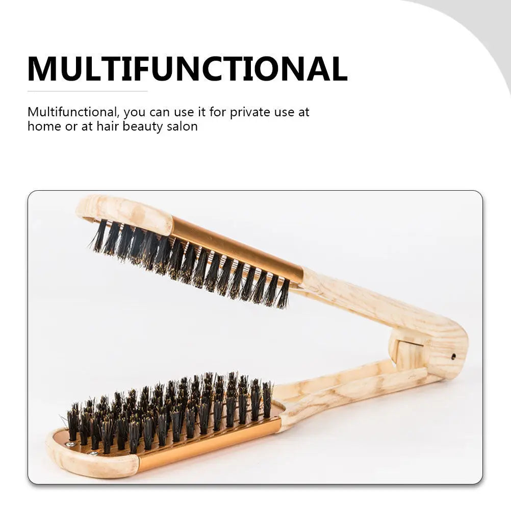 V-Shape Hair Straightening Comb | Manual Styling Tool for Women Hair Straightening Comb QXL