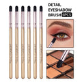 KOSSHOW 6-Pc Detail Eye Brush Set | Gold Handle Soft Nylon Eye Makeup Brushes QXL Gold