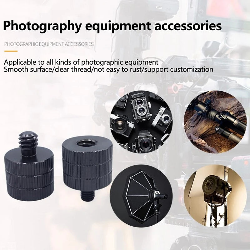 1/4" to M4–M10 Thread Screw Mount Adapter | Aluminum Alloy Thread Screw Adapter QXL