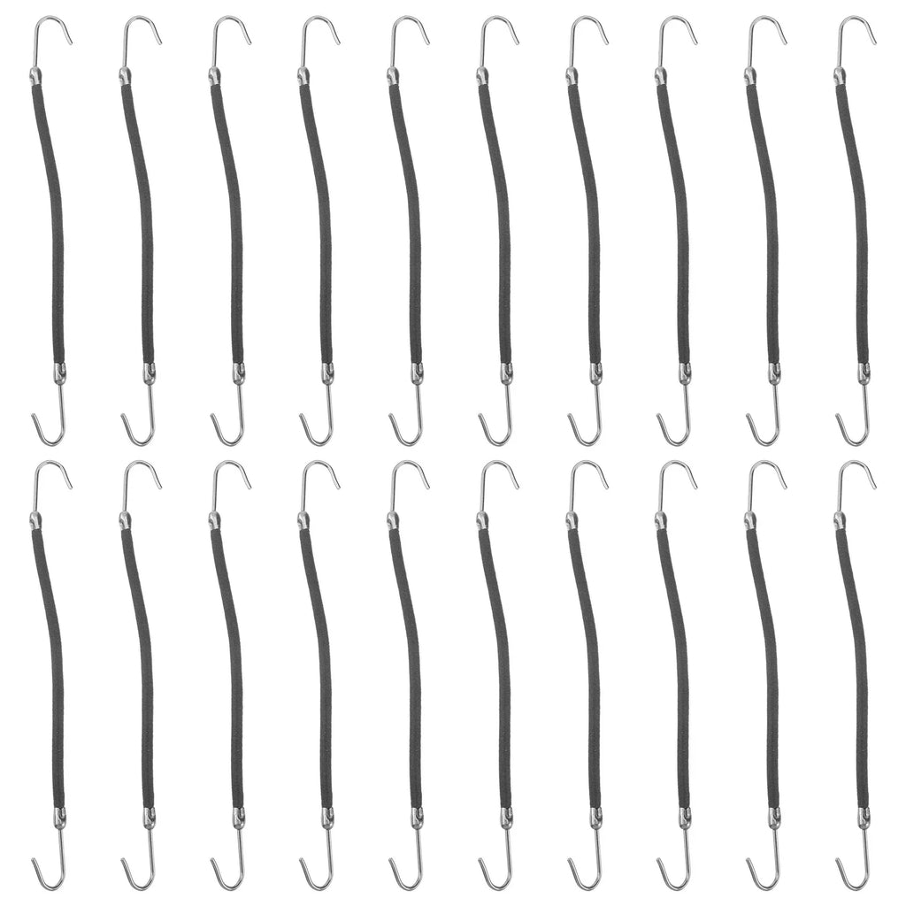 20-Pack Ponytail Bungee Bands & Hair Hooks for Thick Hair Hair Styling Bands QXL