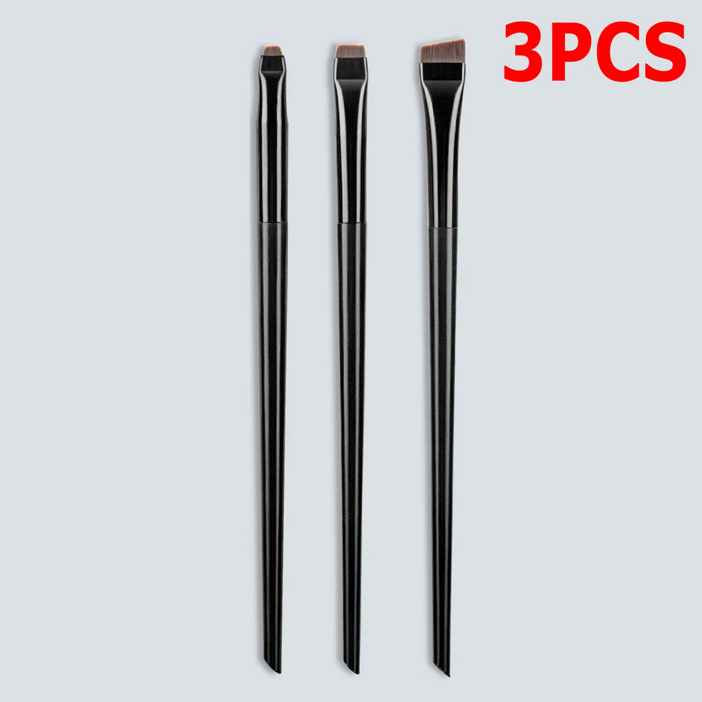 5-Pc Angled Eyebrow & Eyeliner Brush Set | Ultra-Thin Detail Eye Makeup Brush Set QXL D