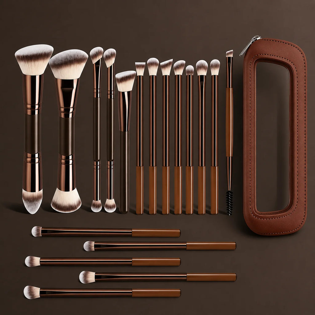 7–19 Piece Makeup Brush Set | Foundation, Blush & Eye Brushes Makeup Brush Set QXL 19 Pcs