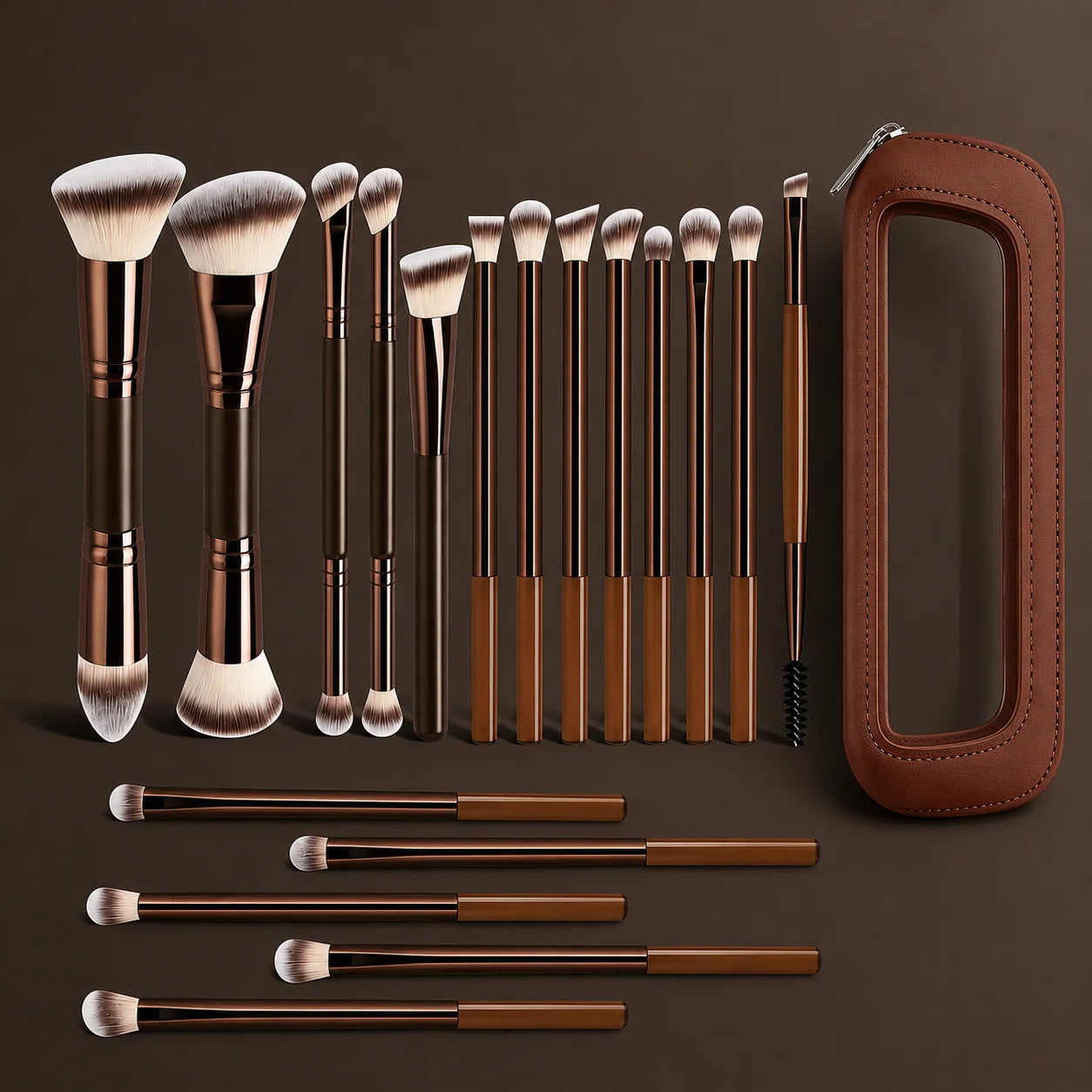7–19 Piece Makeup Brush Set | Foundation, Blush & Eye Brushes Makeup Brush Set QXL 19 Pcs