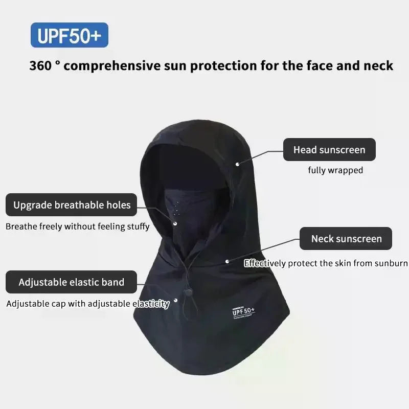Women's Ice Silk Sun Hat & Neck Shawl | UV Protection Women's Sun Hat QXL