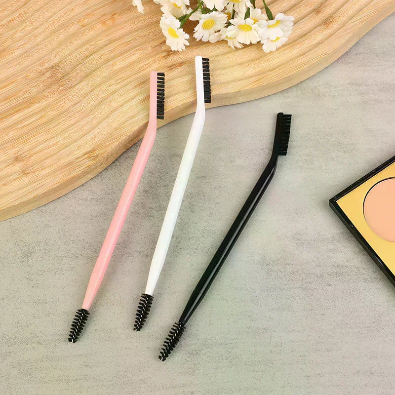 Double-Ended Eyebrow & Eyelash Spoolie Comb Brush Tool Eyebrow Spoolie Brush QXL