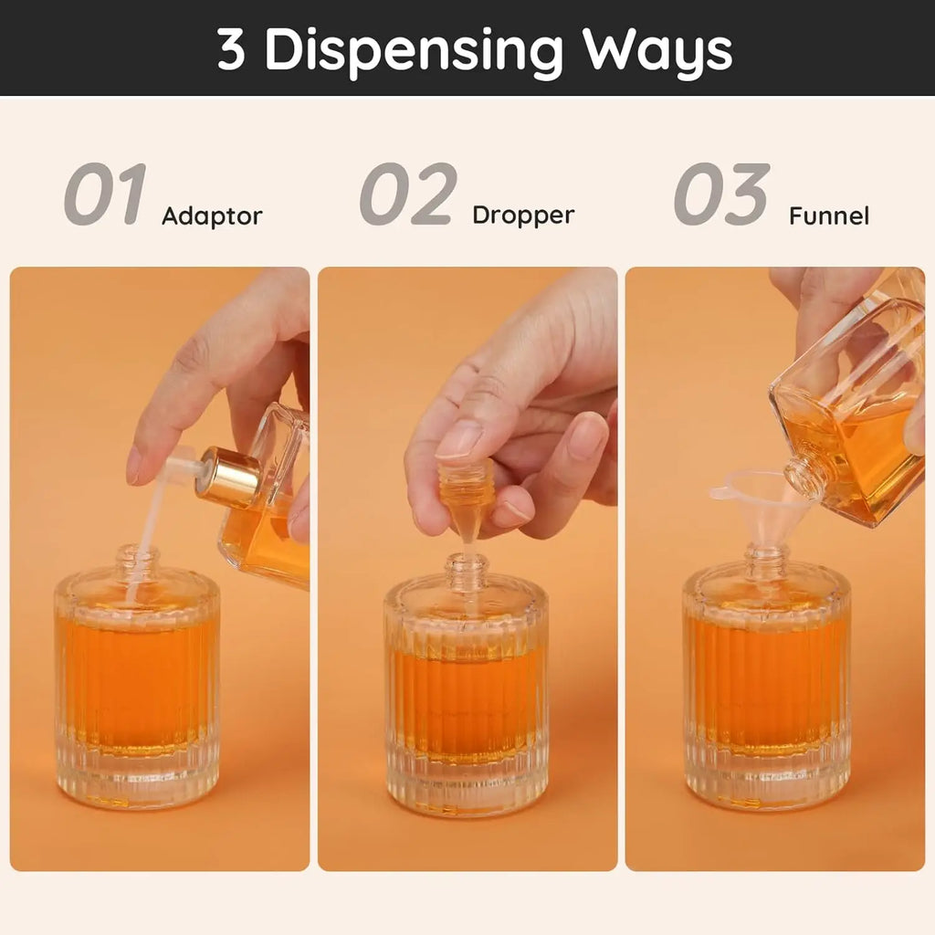 2-Pack 50ml Glass Refillable Perfume Atomizer Spray Bottles Perfume Atomizer Bottle QXL