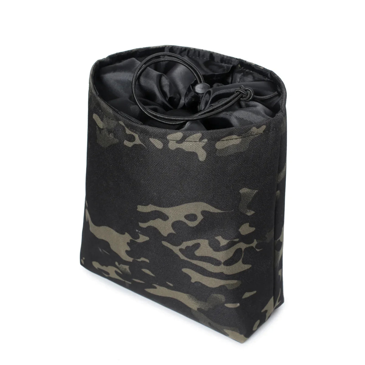 Tactical Foldable Dump Pouch | MOLLE EDC Utility Drop Bag Tactical Dump Pouch QXL Black Camouflage