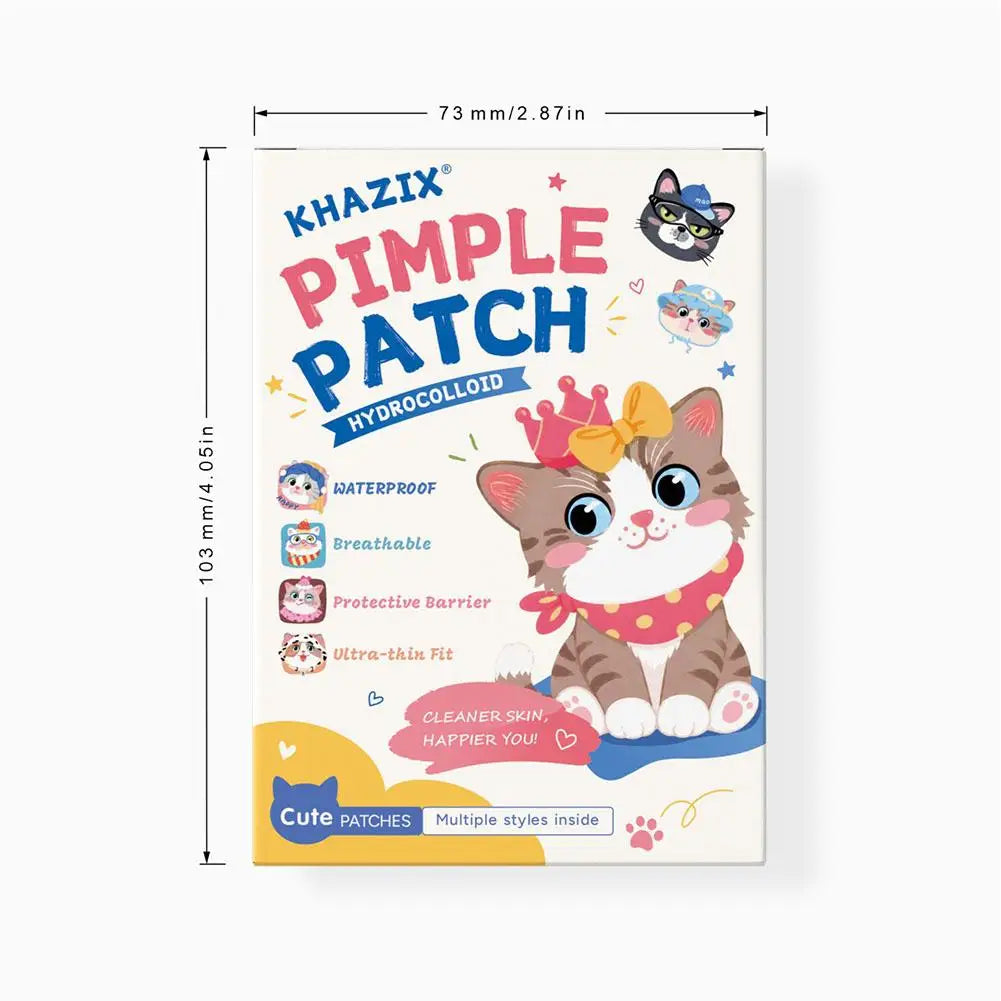 Cat-Shaped Cartoon Acne Patches | Colorful Spot Stickers Acne Spot Patches QXL