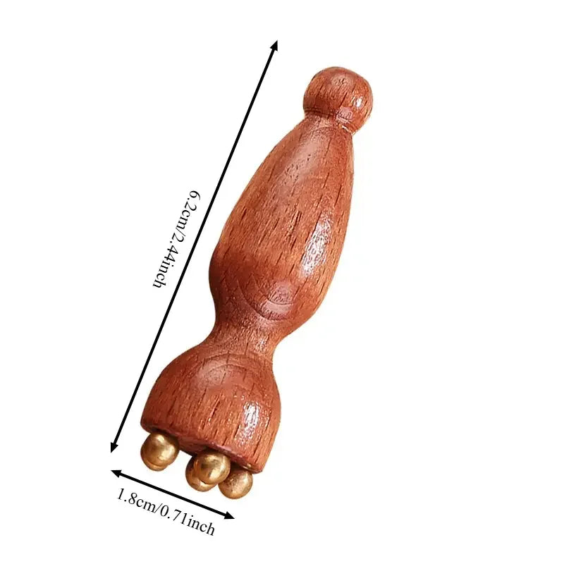 Lotus Seedpod Wood Gua Sha Facial Massage Tool | Sandalwood Gua Sha Tool QXL