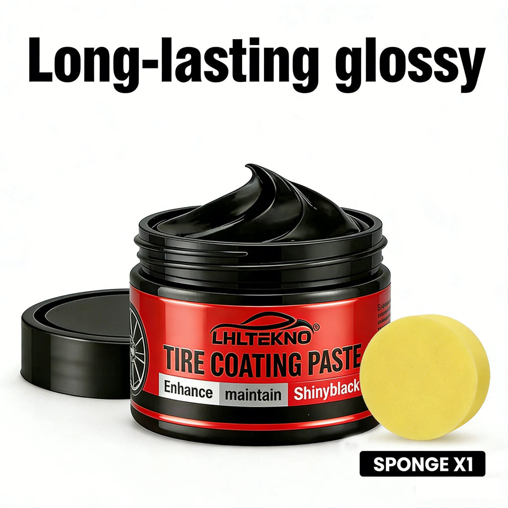 Tire Coating Paste | Glossy Black Long-Lasting Tire Shine Tire Coating Paste QXL