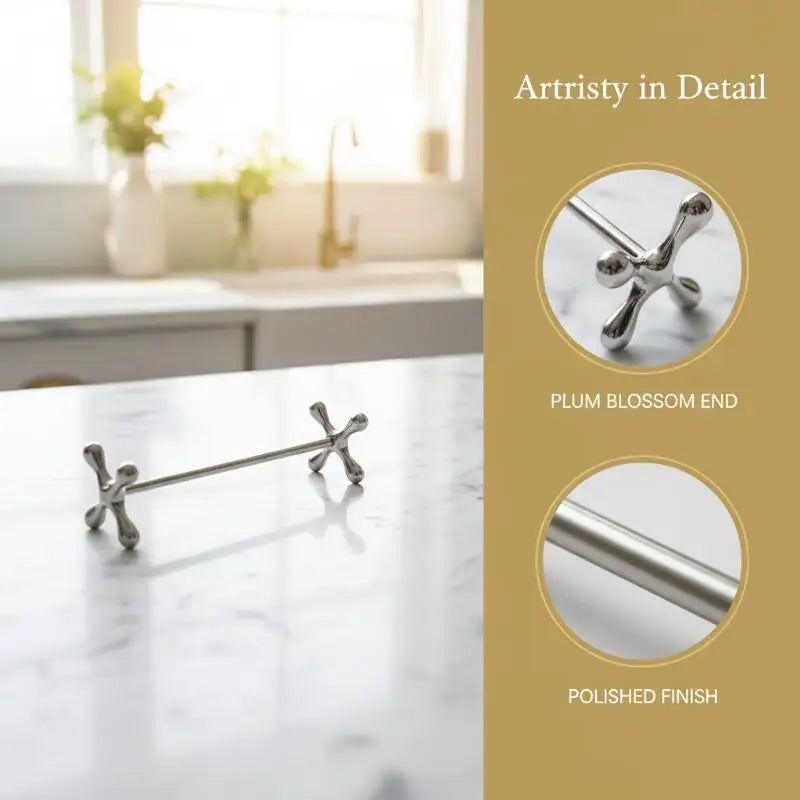 Barbell Stainless Steel Chopstick & Utensil Holder | Organizer Utensil Holder QXL