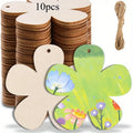 Wooden Flower Shape Set – DIY Crafts, Painting & Decor Wood Craft Cutouts QXL 10pcs
