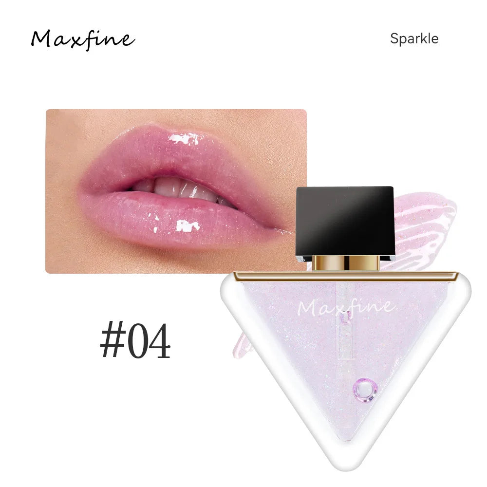 MAXFINE Glass Lip Gloss | Hydrating Lip Oil & Lip Glaze Lip Gloss QXL 04