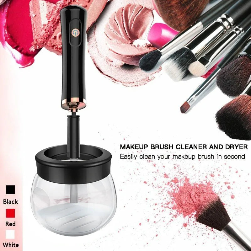 Electric Makeup Brush Cleaner & Dryer Machine | Fast Wash Brush Cleaner Machine QXL