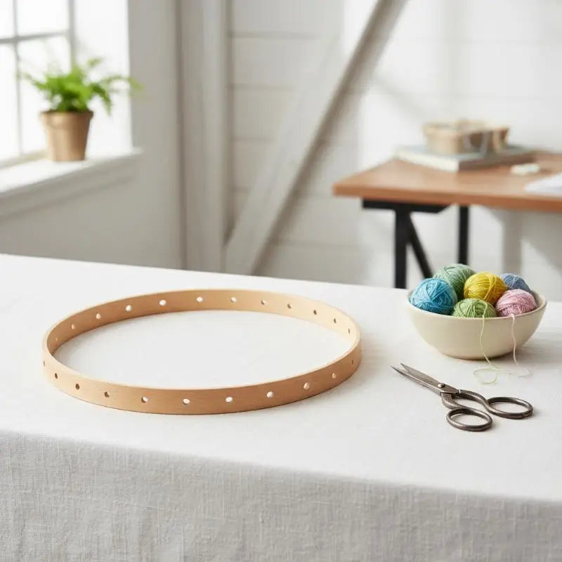 Wooden Weaving Loom Hoops 20cm & 30cm | DIY Craft Frame Weaving Loom Hoop QXL