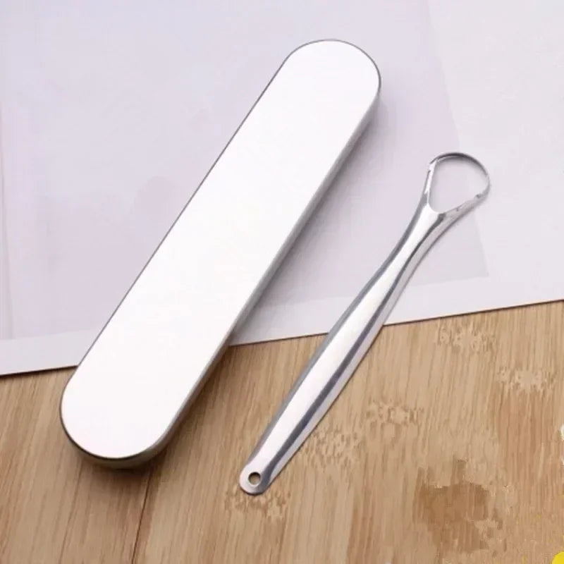Reusable Stainless Steel Tongue Scraper | Fresh Breath Tool Tongue Scraper QXL