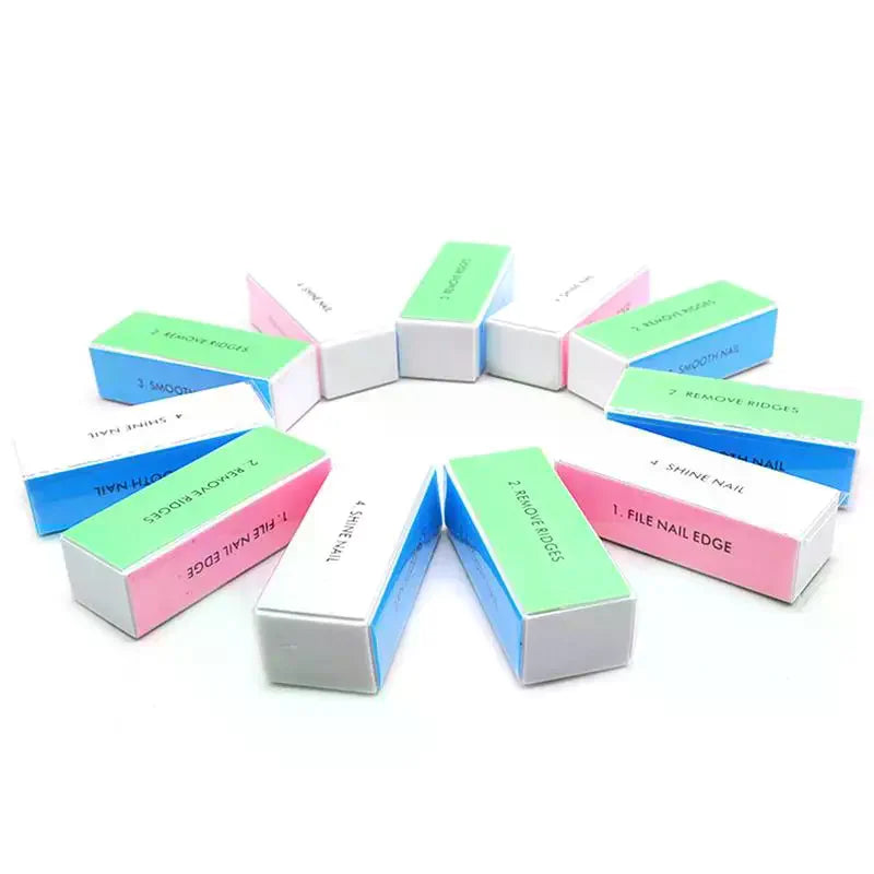 5-Pack 4-Way Nail Buffer Blocks | Sanding, Shine & Manicure Nail Buffer Block QXL