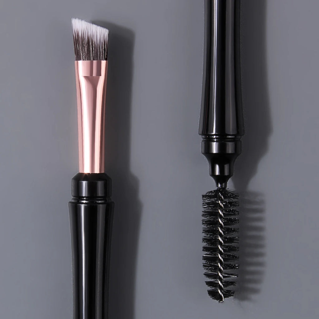 KOSSHOW Double-Headed Eyebrow & Eyelash Brush Set – 2 Pc Eye Makeup Brush Set QXL