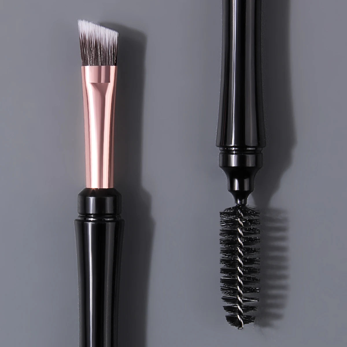 KOSSHOW Double-Headed Eyebrow & Eyelash Brush Set – 2 Pc Eye Makeup Brush Set QXL