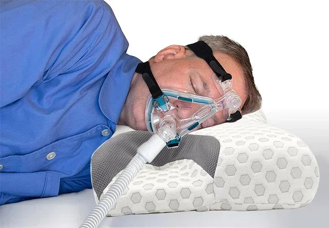 Contour CPAP Memory Foam Pillow | Ergonomic Neck Support CPAP Memory Foam Pillow QXL