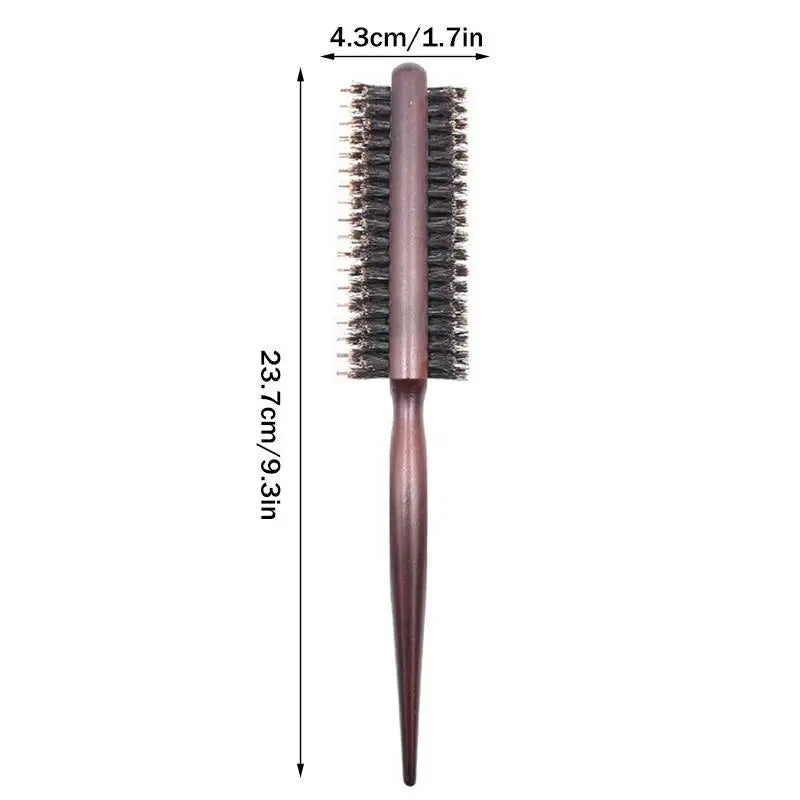 Double-Sided Boar Bristle Comb | Wood Handle for Wigs & Hair Boar Bristle Comb QXL one size