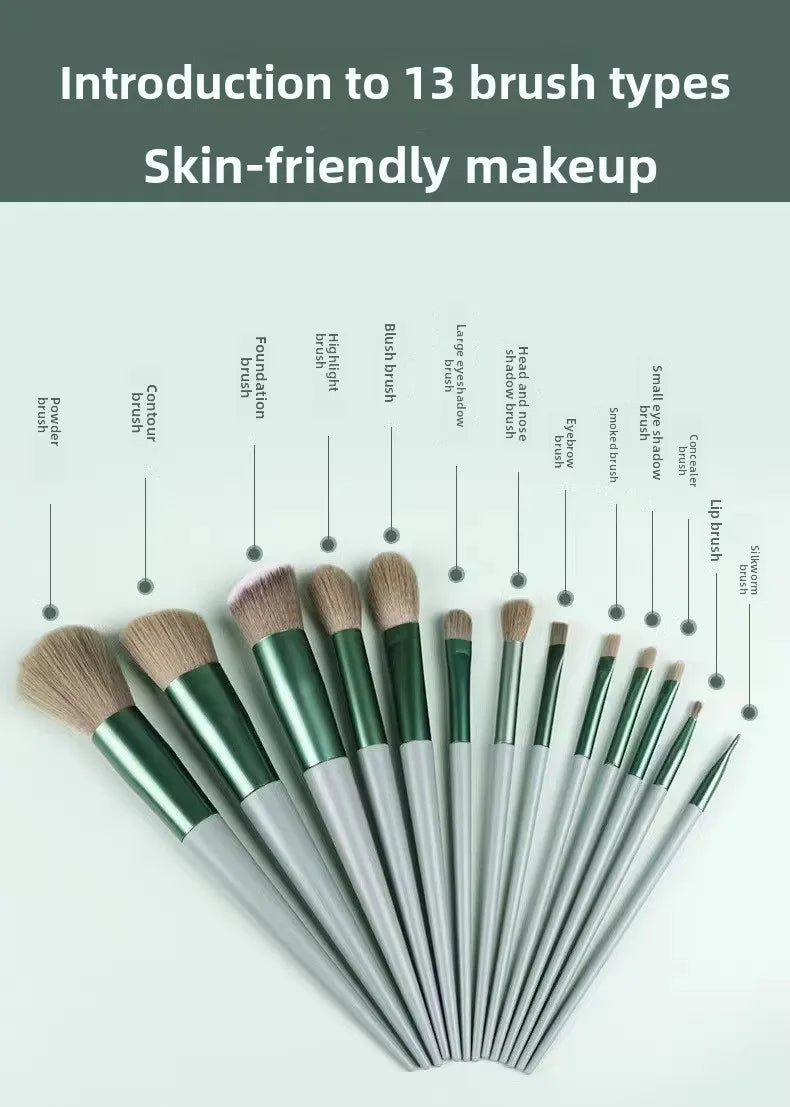 Professional Soft Fluffy Makeup Brush Set – Kabuki & Foundation Makeup Brush Set QXL