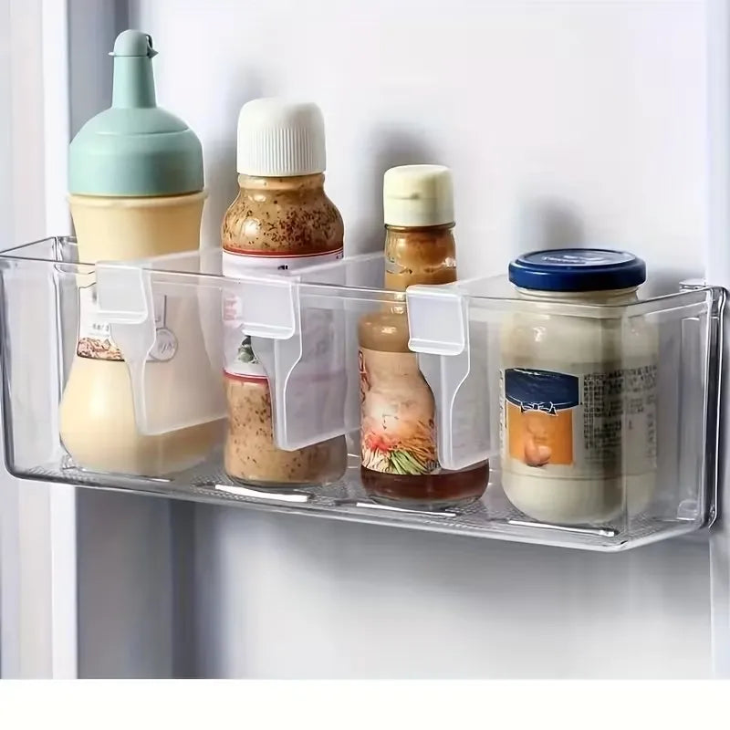 13-Piece Fridge Door Organizer Set – Adjustable Clear Dividers Fridge Door Organizer QXL