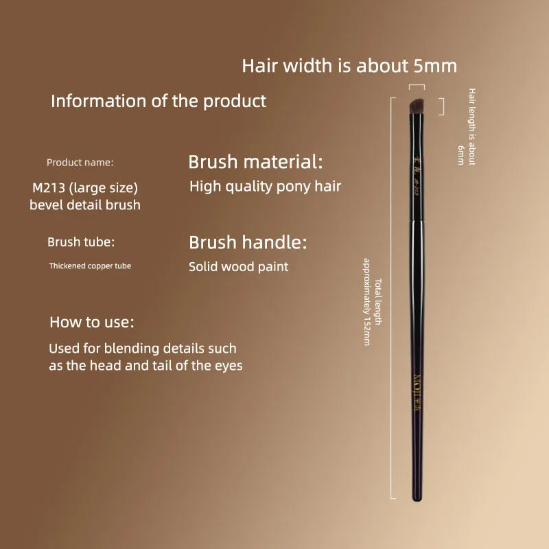 Mojie M213 Angled Detail Eye Brush | Precision Shading Angled Eye Brush QXL M213 Large