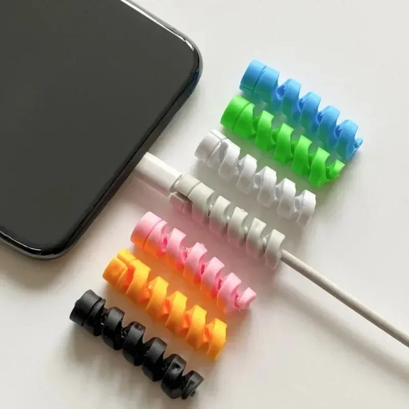 5-Pack Spiral Cable Protectors for Charging Cables – PE Cable Protector QXL