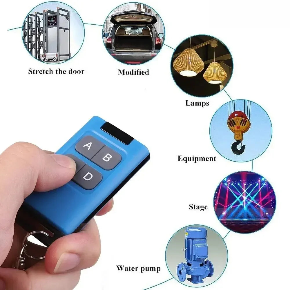 Universal 433MHz 4-Button Garage Door Remote | Rolling Code Garage Door Remote QXL