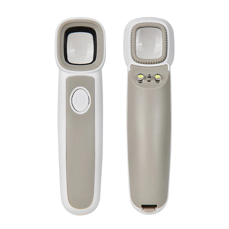 50x Handheld Magnifier – LED & UV Lamp for Jewelry & Reading Handheld Magnifier QXL