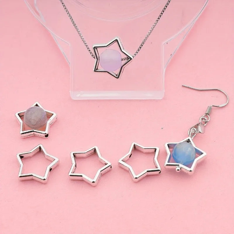 Star Bead Caps & Frames for DIY Jewelry Making | Alloy Bead Caps & Frames QXL