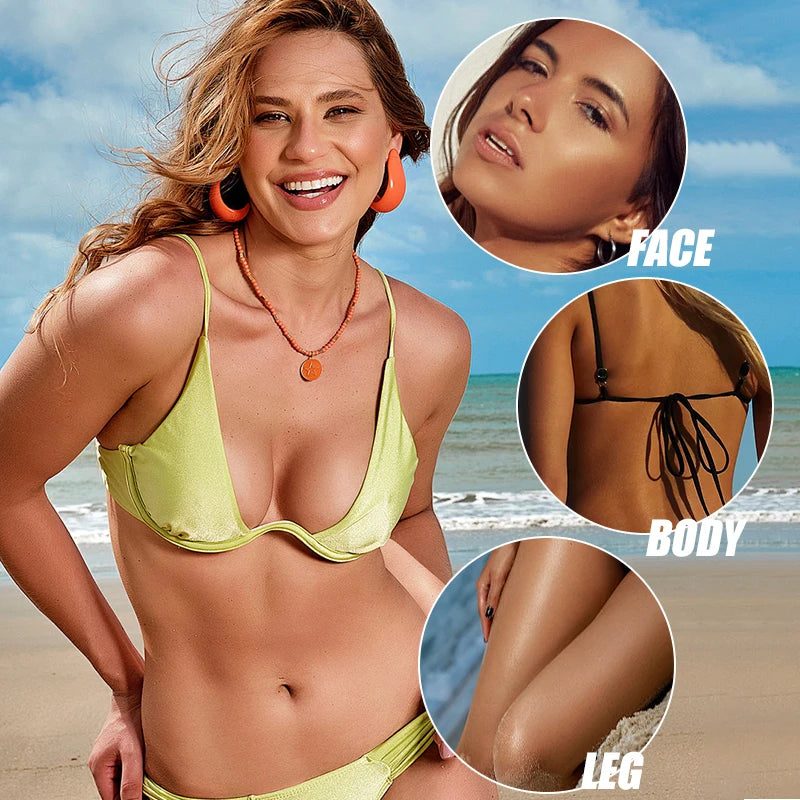 Long-Lasting Tanning & Bronzing Cream All Skin Types 60ml Self Tanner Cream QXL