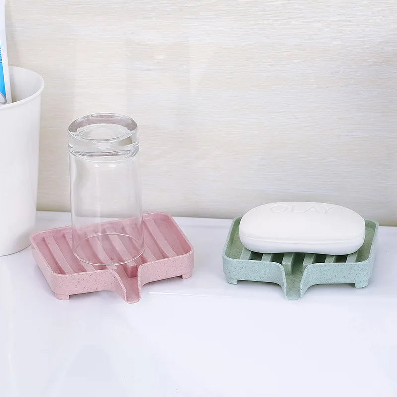 Wheat Straw Draining Soap Dish | Bathroom Soap Holder Soap Dish QXL