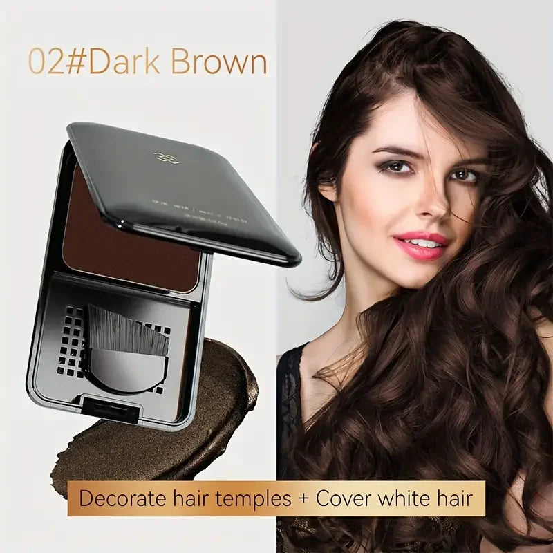 VERONNI Temporary Hair Color Powder with Brush – Gray Cover Temporary Hair Color Powder QXL 02