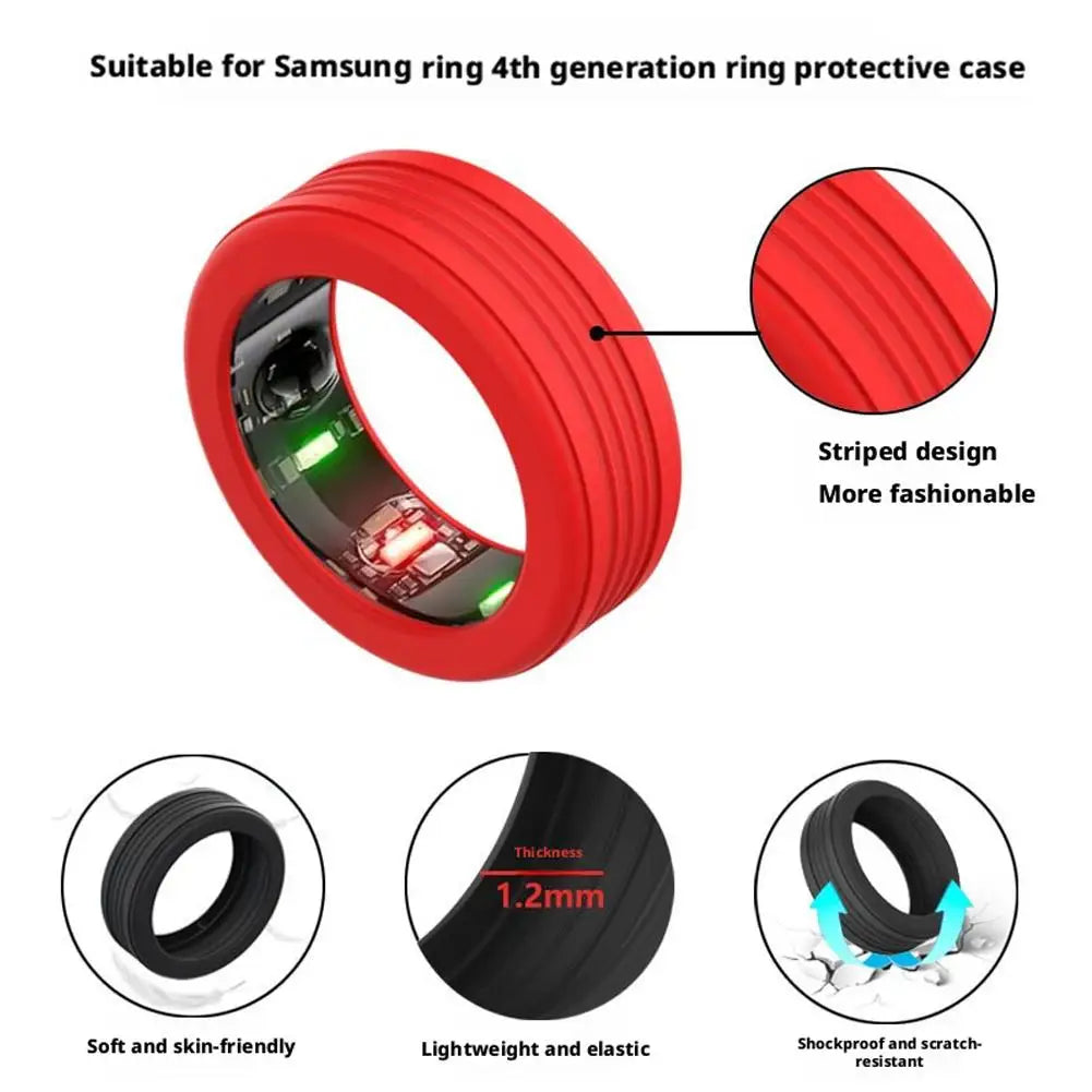 Silicone Smart Ring Case for Oura Gen4 & Samsung | S & M Smart Ring Case QXL