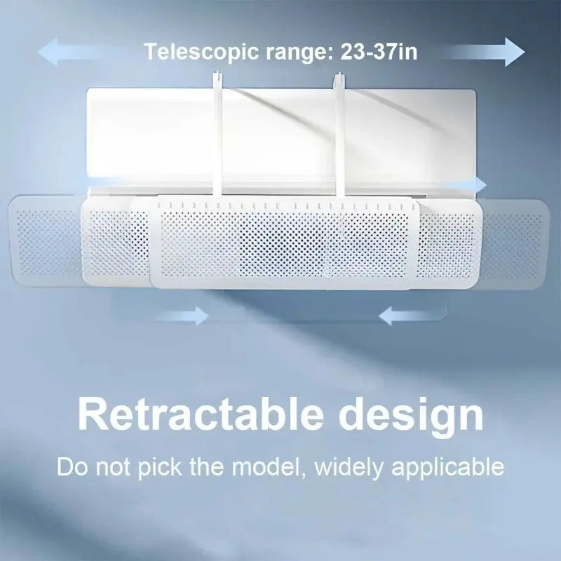 Wall-Mounted AC Wind Deflector | Honeycomb Air Baffle AC Wind Deflector QXL