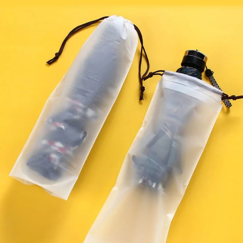 Waterproof Translucent Umbrella Storage Bag | Drawstring Cover Umbrella Storage Bag QXL