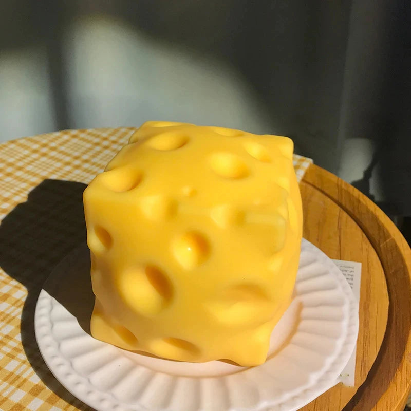 5cm Cheese Squishy Fidget Toy – Slow Rebound Squeeze Ball Fidget Squeeze Toy QXL