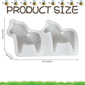Silicone Horse Mold for Resin, Soap, Plaster & Cement Crafts Silicone Craft Mold QXL White